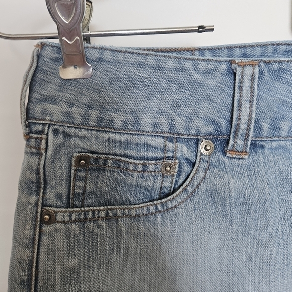 Hollister Y2k 90's Micro Mini Skirt Denim Blue (7) - Picture 6 of 13